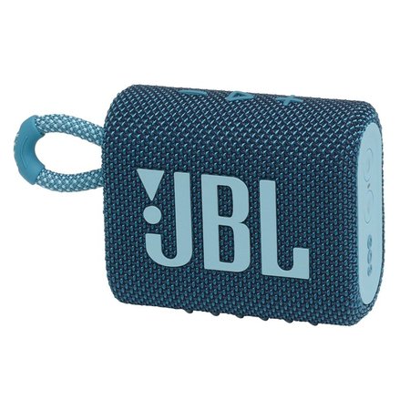 JBL Go 3 Waterproof Bluetooth Speaker, Blue JBLGO3BLUAM